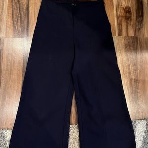 J.Crew cropped wide leg stretch dress pants! Side zipper